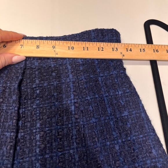 NEW Anine Bing Navy Blue Tweed High Rise Shorts Sz XS - Picture 4 of 7